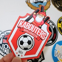 Badges en TPU silicone en gros, à coller au fer, design personnalisé, patchs de vêtements de sport, étiquettes avec logo de football en relief 3D pour vêtements