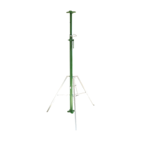Poteaux d'échafaudage télescopiques en acier de haute qualité, robustes, pieds réglables, structure de support triangulaire, vente en gros