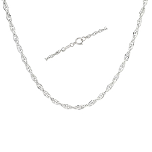 Collier chaîne torsadée minimaliste opulente en platine Pt950 pour hommes et femmes, bijou lourd en platine, cadeau idéal - Product Image 1