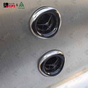 Vapasauna extérieur pour 4 personnes, bain à remous hybride, bain à remous chauffé au bois et électrique avec contrôle SpaNET, avec jets de massage - Product Image 5