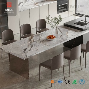 Losa de Piedra Sinterizada Amarilla Española de 9 mm, 1200x2700 mm, Acabado Brillante, Diseño Moderno con Vetas en Forma de Libro, para Baño, Sala de Estar y Paisajismo - Product Image 3