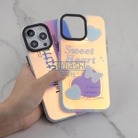 Logo personnalisé DIY photo arc-en-ciel dégradé laser coque de téléphone pour iphone 16 15 16 11 12 13 14 pro max