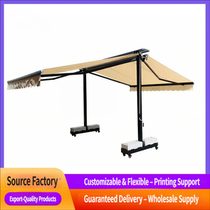 Auvent rétractable motorisé double face professionnel, robuste, imperméable, parasol <span class=keywords><strong>électrique</strong></span> <span class=keywords><strong>pour</strong></span> patio, grand pare-soleil extérieur - Product Image 1