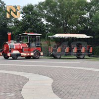 Train touristique Nova Rides 42 places en acier diesel ST-42 pour parcs d'attractions