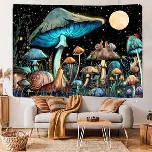 2022 New Design High Quality Tapestry Posters Blacklight UV Reactive Tapestry