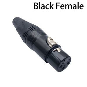 XLR 3Pin konektor kabel Audio hitam pria + wanita steker mikrofon mikrofon menghubungkan kabel XLR adaptor - Product Image 4
