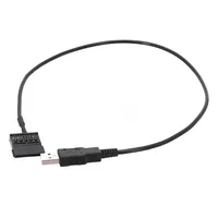 Kabel Daya USB ke SATA 2.5-inci 50cm 22AWG USB20 5V Male ke SATA 15Pin Female Converter untuk Kabel Catu Daya HDD Laptop