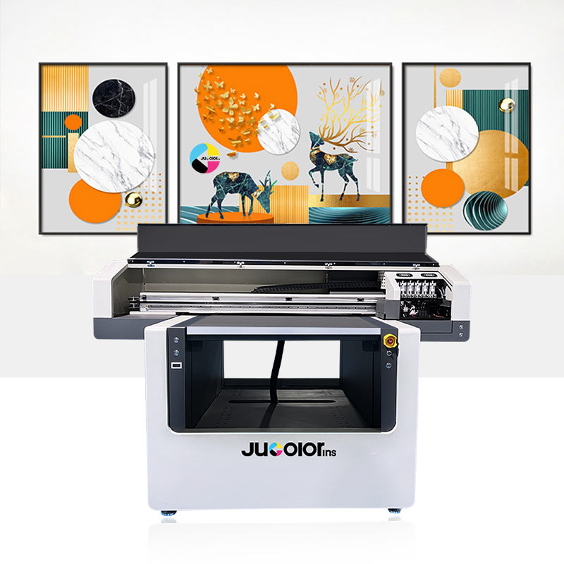 90x60 9012 Rotary Uv Shoes Digital Inkjet Printer Metal Glass Acrylic Golden Effect A1 Uv Flat Bed Printer