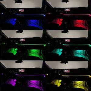 RGBW LED Car Footwell Lights with 4-Way Splitter & Triple <b>Control</b> Modes - Product Image 3