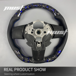 Volant en fibre de carbone forgé sur mesure pour <span class=keywords><strong>Ford</strong></span> <span class=keywords><strong>Mustang</strong></span> S197 2005-2014 <span class=keywords><strong>GT</strong></span> Coupé GT500 Shelby Boss 302 - Product Image 5