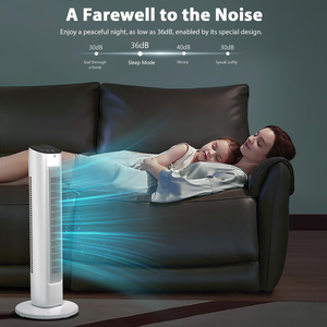 Ventilateur tour sans pales intelligent de haute qualité à télécommande, puissant, pour chambre et bureau, avec air chaud/froid, idéal pour la maison - Product Image 3