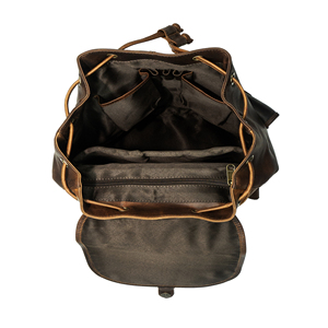 Direct Factory Supply Luxury Leather <b>Backpack</b> for Business Travel Office Use Durable Design With Multiple Storage Pockets - Product Image 3