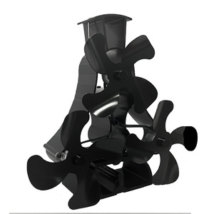 Pellet-calentador <span class=keywords><strong>de</strong></span> carbón <span class=keywords><strong>para</strong></span> <span class=keywords><strong>chimenea</strong></span>, <span class=keywords><strong>ventilador</strong></span> <span class=keywords><strong>de</strong></span> estufa <span class=keywords><strong>de</strong></span> madera <span class=keywords><strong>de</strong></span> doble cabeza, alimentado por calor - Product Image 2