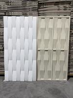 Panneau mural en pierre PU à motif géométrique, imitation roche champignon, pour intérieur, avec capacité de conception de modèles 3D