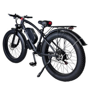 Vélo de montagne électrique 26 pouces, moteur arrière 48V, freins à disque avant/arrière, logo personnalisé, autonomie <span class=keywords><strong>45</strong></span>-55 <span class=keywords><strong>km</strong></span>, pneus tout-terrain 4.0 pouces - Product Image 5