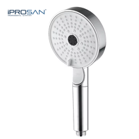 IProSan Douche à main pour salle de bain à 7 fonctions, douche à main avec arrêt d'eau à un bouton