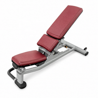 Bangku Dumbbell Adjustable Heavy-Duty, Dapat Disesuaikan Menjadi Incline, Decline, dan Flat Bench, Super Benchl, Peralatan Latihan Gym di Rumah