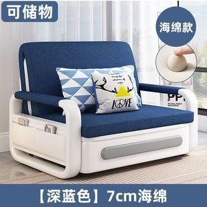 Sofá Cama de Tres Plazas de Estilo Europeo Moderno de Fábrica, Sofá Convertible Plegable Kum Family con Almacenamiento para Dormitorio, Hotel, Tela - Product Image 2