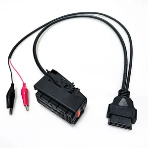 Ventas al por mayor personalizado duradero 16 pines OBD II OBD2 hembra a ECU 81 pines Cable con pinzas de cocodrilo Cable de prueba