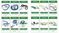 Collage statique antistatique approuvé Atex Mise à la terre Pinces en aluminium connectées avec un câble vert