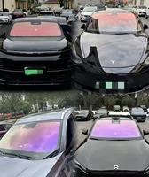 Película Protectora para Parabrisas de Automóvil Royal Purple, 70% VLT, Tinte Camaleón Nano Cerámico, 2 Capas, Película de Tinte para Automóvil No Metálica para Privacidad