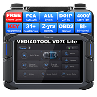 Escáner de Diagnóstico Bidireccional para Automóviles VD70Lite, Lector de Códigos OBD2 con 31 Funciones de Reinicio, Programador de Llaves IMMO 2026, Actualización Gratuita, Stock en EU y USA
