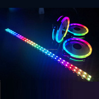 Vente directe d'usine, ordinateur de jeu PC ARGB RGB 120 mm PWM, couleurs réglables, nouveau design, boîtier d'ordinateur, ventilateurs de refroidissement