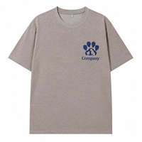 T-shirt personnalisé brodé avec empreinte de petite patte, silhouette de chien et texte personnalisé – Cadeau et vêtement pour les amoureux des animaux