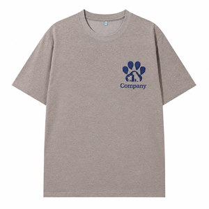 T-shirt personnalisé brodé avec empreinte de petite patte, silhouette de <span class=keywords><strong>chien</strong></span> et texte personnalisé – Cadeau et vêtement pour les amoureux des animaux - Product Image 2