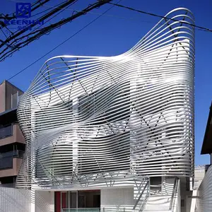 Modern Design Solid Aluminum Curtain Walls Wall Cladding Panel For Exterior Decoration Of Buildings And Hotels Outdoor Facades