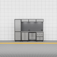 Armoire à outils modulaire en acier laminé à froid sur mesure, 6/7 tiroirs, établi industriel amovible, système de rangement d'atelier OEM
