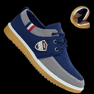 รองเท้าผ้าใบลายใหม่แบบกำหนดเอง สีดำเทา สวมใส่สบายสำหรับผู้ชาย - Product Image 6