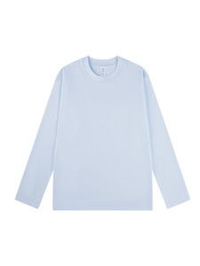 <span class=keywords><strong>T</strong></span>-<span class=keywords><strong>shirt</strong></span> décontracté pour <span class=keywords><strong>femme</strong></span> en tricot à <span class=keywords><strong>imprimé</strong></span> numérique, couleur unie, manches longues, coupe ample - Product Image 4