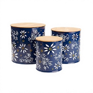 Ensemble de 3 boîtes de rangement en bois de différentes tailles avec boîte de rangement pour ustensiles de cuisine de la plus grande qualité à des prix abordables - Product Image 1
