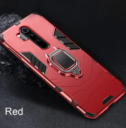 Luxury Armor Metal Ring Phone Case For Xiaomi Redmi 5 Plus 6 Pro 7A 8A Note 5 6 7 8 Pro Shockproof Back Cover Soft Silicone Case