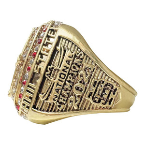 Anillo de los Cincinnati Bengals, <span class=keywords><strong>Campeones</strong></span> del AFC 2021, con Zirconia Cúbica, Logotipo 'B', Joyería Coleccionable para Fanáticos del Fútbol Americano de la NFL - Product Image 2