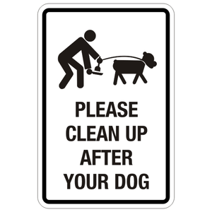 Letrero de seguridad para excrementos de perro con estacas en H, ecológico, duradero, para limpiar después del perro, buen vecino - Product Image 4