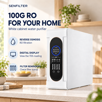Purificateur d'eau sans réservoir à osmose inverse 5 niveaux, électrique, autonettoyant, pour hôtel et usage domestique, capacité 600/800 gallons