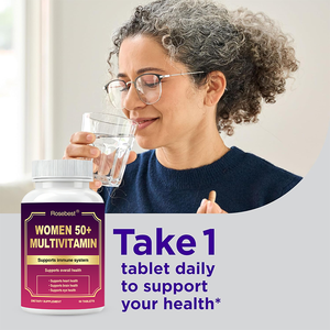 GMP Certified Private Label 26+ Vitamins &amp; Minerals Women 50+ Multivitamin Tablet Heart <strong>Brain</strong> Memory Eye Bone Support Supplement - Product Image 5