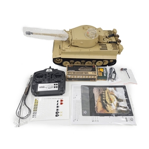 Coolbank 1/16 RC <span class=keywords><strong>Char</strong></span> Allemand Tiger I 7.0 avec mise à niveau de la carte mère 3818-1, Véhicule Militaire <span class=keywords><strong>Radiocommandé</strong></span> Lourd avec Son et Fumée MT - Product Image 4