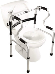 BQ804C Aluminum Folding 5 in 1 Bathroom Toilet <strong>Chair</strong> <strong>Mobility</strong> &amp; Aid Commode Walker with Seat - Product Image 3