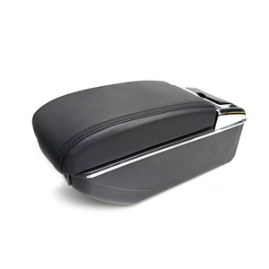 Vtear Elegante Caja de Almacenamiento para Reposabrazos Delantero de Coche de Cuero PU ABS con Portavasos, Accesorios Interiores para <span class=keywords><strong>Volkswagen</strong></span> <span class=keywords><strong>Polo</strong></span> 6R/6C 2011-2018 - Product Image 4