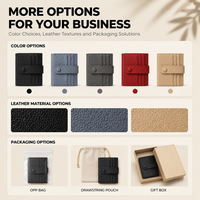 Dompet Panjang Tempat Kartu Identitas dengan Jendela Transparan, Tutup Atas/Kancing Magnet, Banyak Slot, Organizer Perjalanan, Logo Custom, Kulit PU Premium