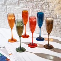 Verres à champagne à clicquot veuve personnalisés polyvalents de haute qualité et verres à champagne club verres à champagne avec boîte-cadeau