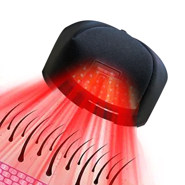 Factory Direct Professional Home Use 660nm 850nm Red Light Therapy Cap & LED Infrared Hat with US Plug for Head Scalp Care