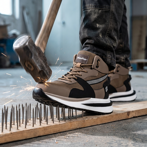 Chaussures <span class=keywords><strong>de</strong></span> sécurité Vaultex pour hommes, légères et tendance, avec semelle EVA souple, semelle intermédiaire anti-perforation, respirantes, anti-écrasement et antidérapantes - Product Image 5