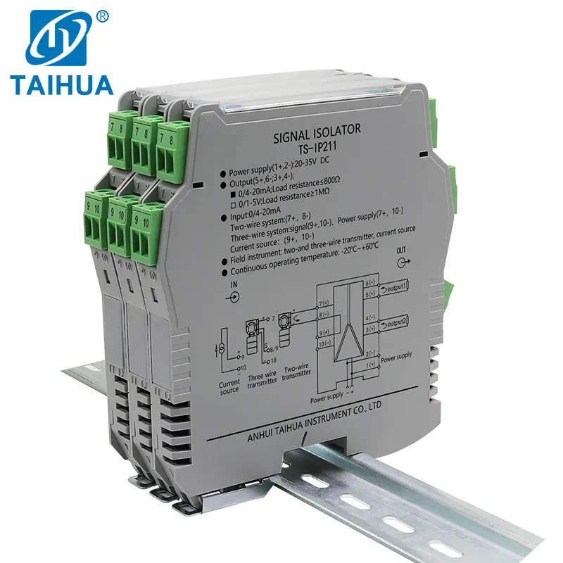 2in 2out Analog Signal Converter 4-20ma to 0-10V 0-5V Isolator Voltage Current Signal Adjustor Signal Isolator