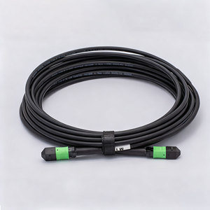 สายแพทช์ MPO 12สายไฟเบอร์ OM3มัลติโหมดสำหรับศูนย์ข้อมูลเครือข่าย40g 100G - Product Image 3