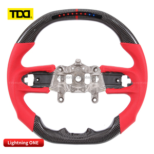 Volante Deportivo TDD Personalizado de Fibra de Carbono y Cuero con LED para Jeep Cherokee JL JK Wrangler - Product Image 4
