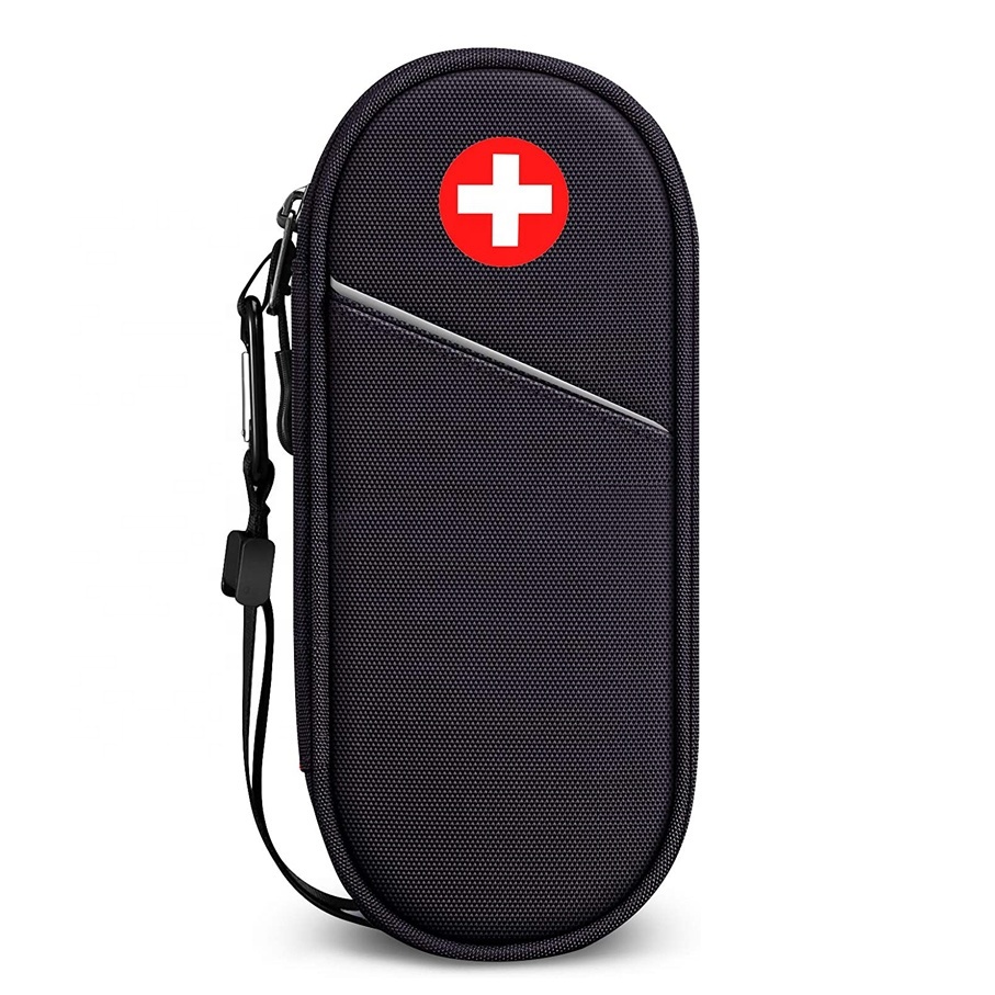 Praktische Reisetasche Für Asthma-Inhalator – Schützt Abstandshalter, Masken & Zubehör (für Kinder & Erwachsene, Schwarz)